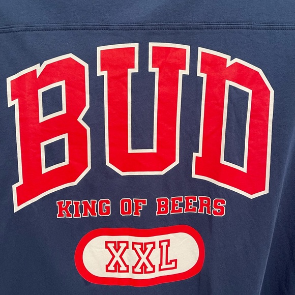 Pacsun Budweiser King Of Beers Shirt, Mens, Size M, Long Sleeve, Crew Neck - Picture 2 of 5